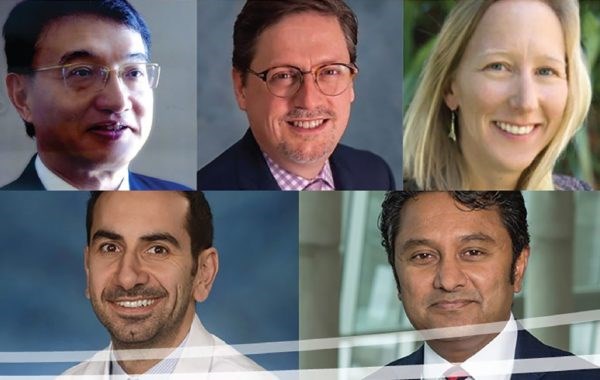 Top row, from left: Drs. Seng-Feng Jeng, Brent Senior, Rochelle Dicker; bottom row: Drs. Rami Kantar, Chandrakanth Are