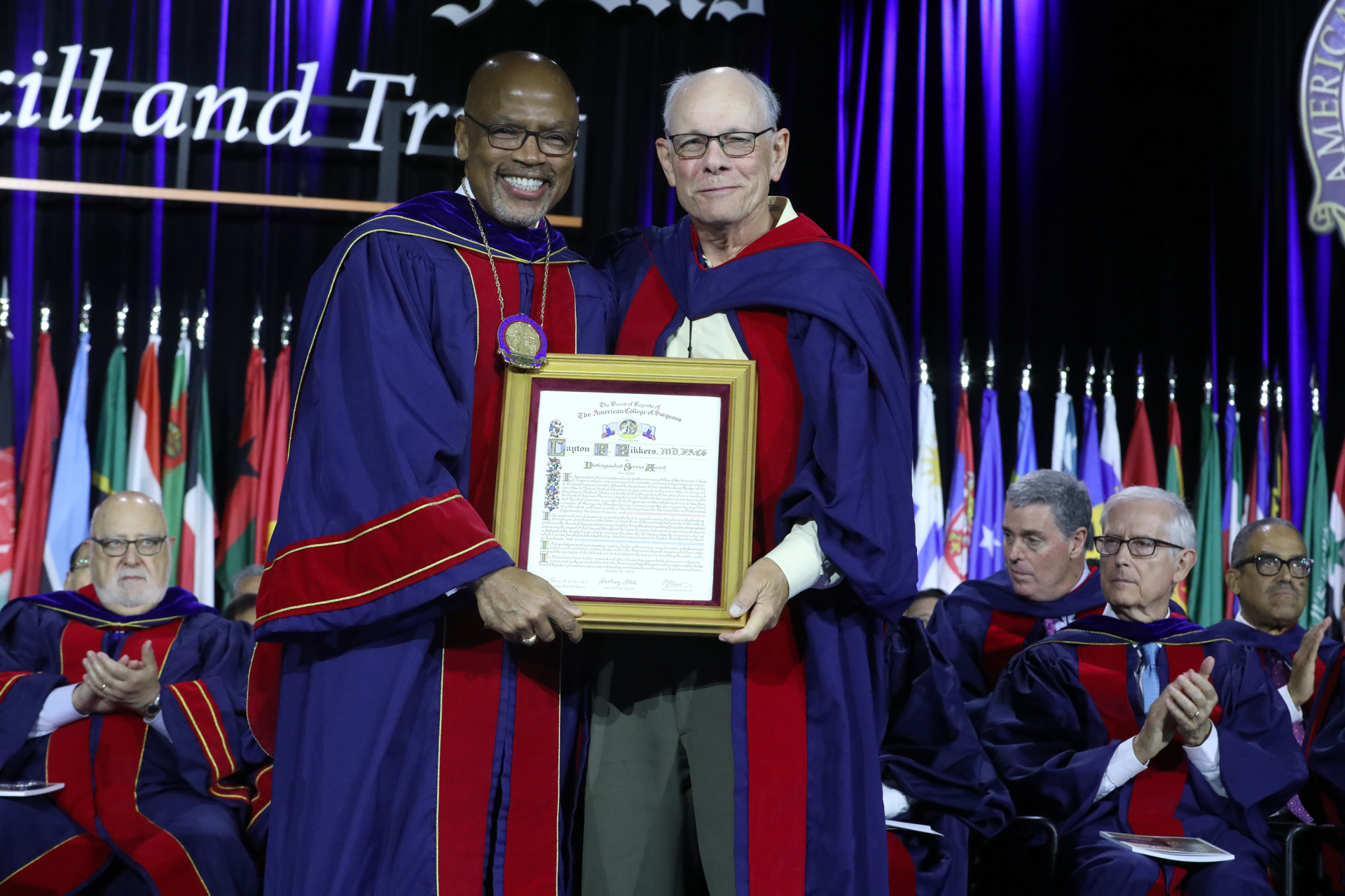 Dr. Layton Rikkers Receives Distinguished Service Award