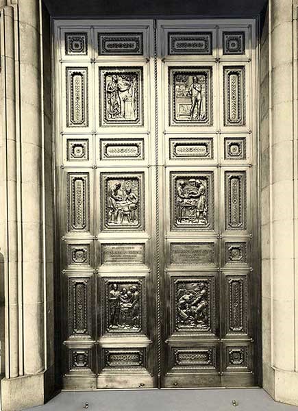 Bronze Doors of the John B. Murphy Memorial Building, 50 East Erie Street, Chicago
