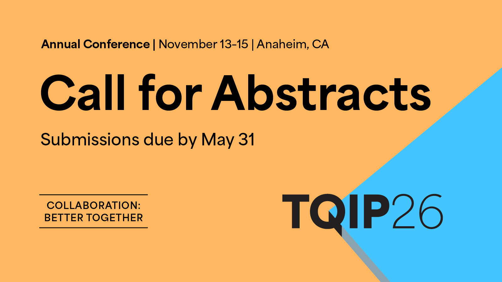 Submit Your Abstracts for ACS TQIP Annual Conference | ACS