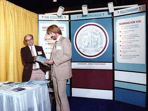 Young Surgeons booth at the 1980 Clinical Congress