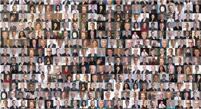 The Convocation introduction video screen