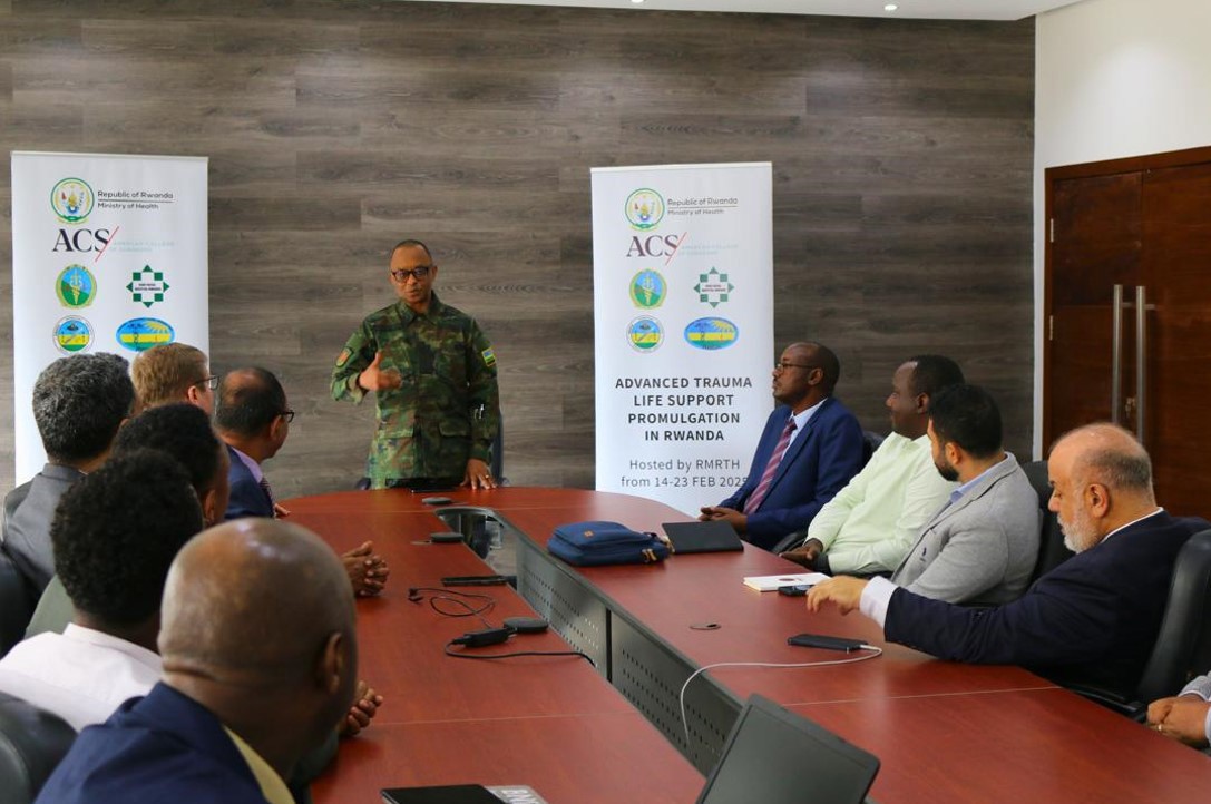 Brig. Dr. Eugene Ngoga presenting