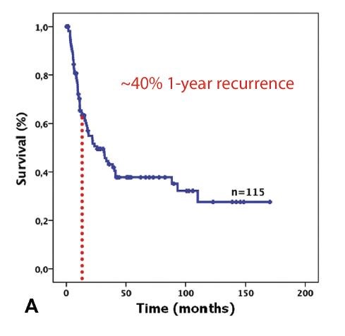 Source: Adapted from Butte JM, Kingham TP, Gönen M, et al. Residual disease predicts outcomes after definitive resection for incidental gallbladder cancer. J Am Coll Surg. 2014;219(3):416-429.