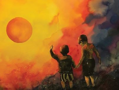 Brothers by Peter Freischlag, the author’s brother: https://www.bigmoosestudios.net/