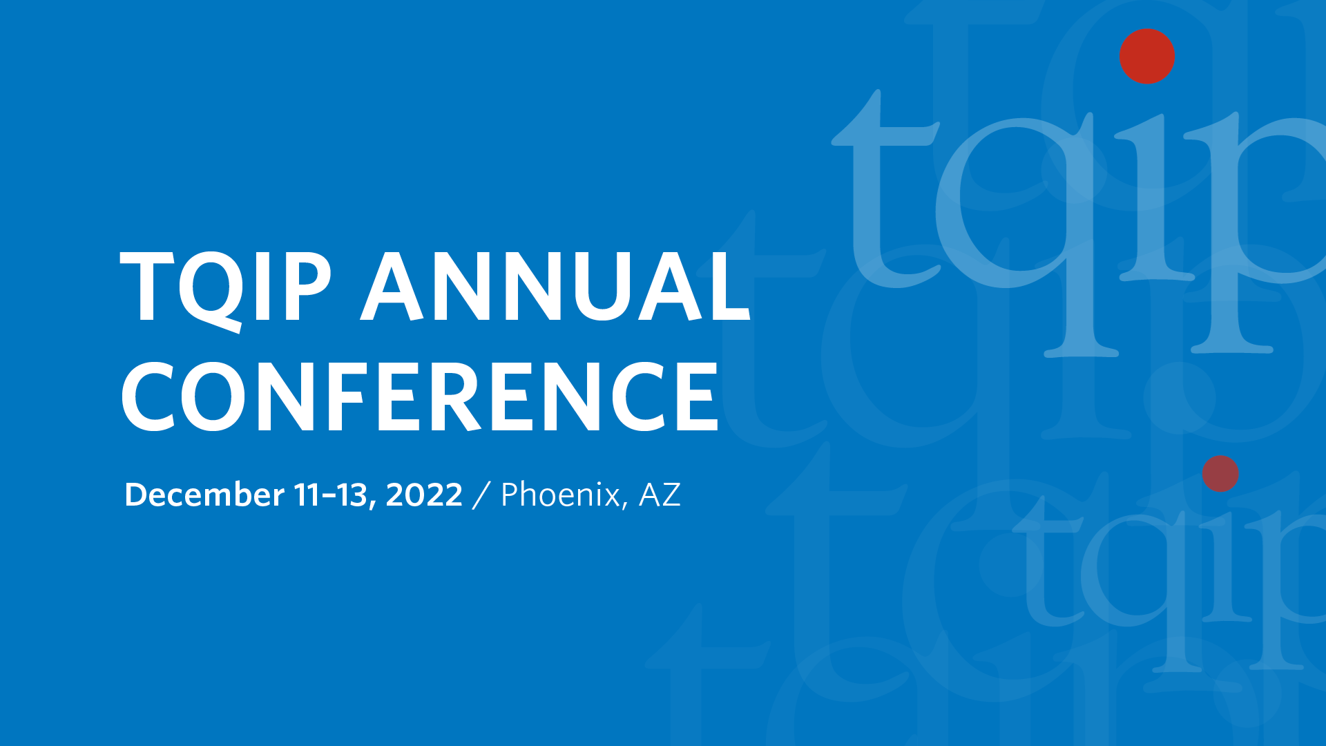 Score Free Registration for TQIP Annual Conference in Phoenix ACS
