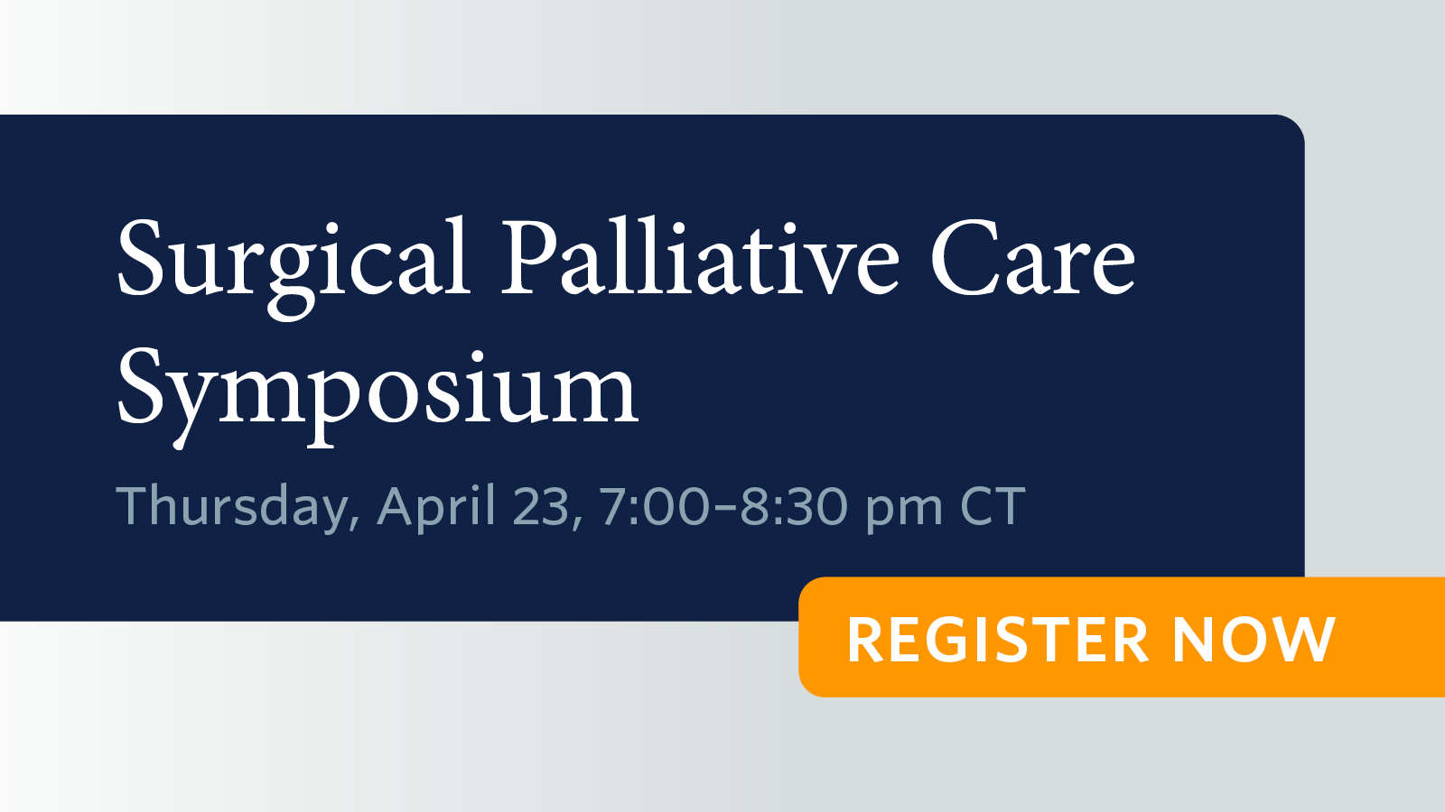 Register for This Week’s Virtual Surgical Palliative Care Symposium