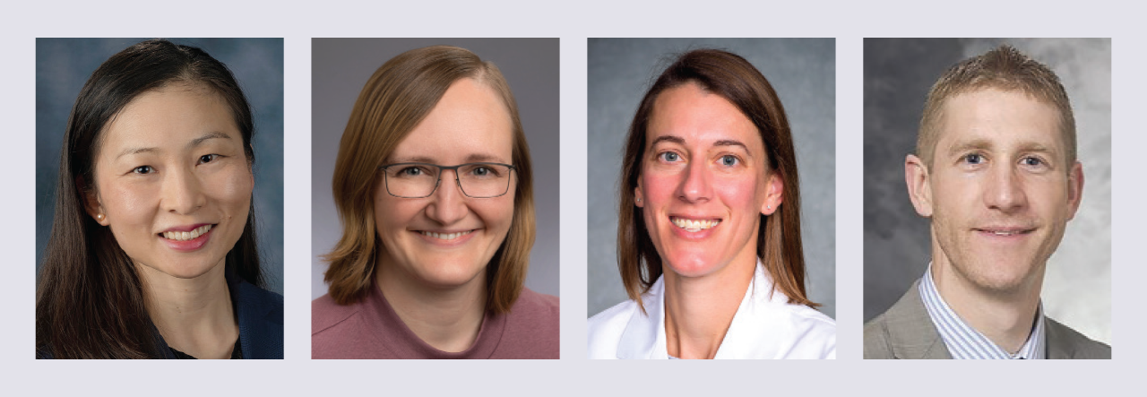 From left to right: Dr. Lily Cheng, Dr. Katherine Hekman, Dr. Kristy Broman, and Dr. Sean Ronnekleiv-Kelly