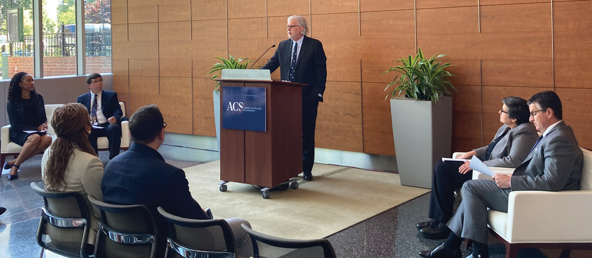 Dr. Bailey speaking at the ACS Accelerating Our Response to America’s Firearm Public Health Crisis press conference