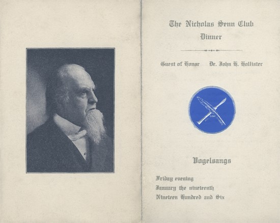 Outside view of the Nicholas Senn Club Dinner program.