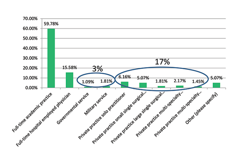 Figure 1. Type of surgical practice