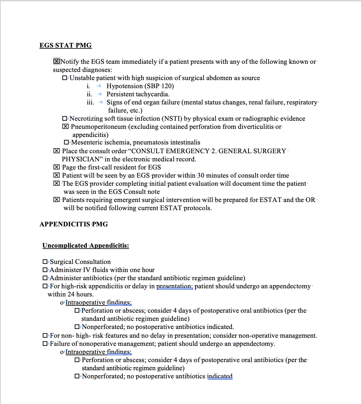 Egs Program Continuous Audit of Emergency General Surgery Guideline Adherence | ACS