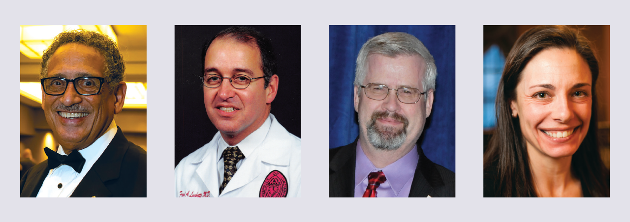 From left: Dr. Lenworth Jacobs Jr., Dr. Fred Luchette, Dr. Mark Bowyer, and Dr. Megan Brenner