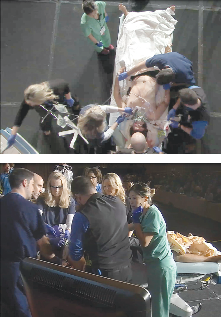 Scenes from the first TQIP live trauma simulation