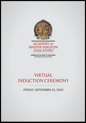 2020 Academy Induction Ceremony Program Cover