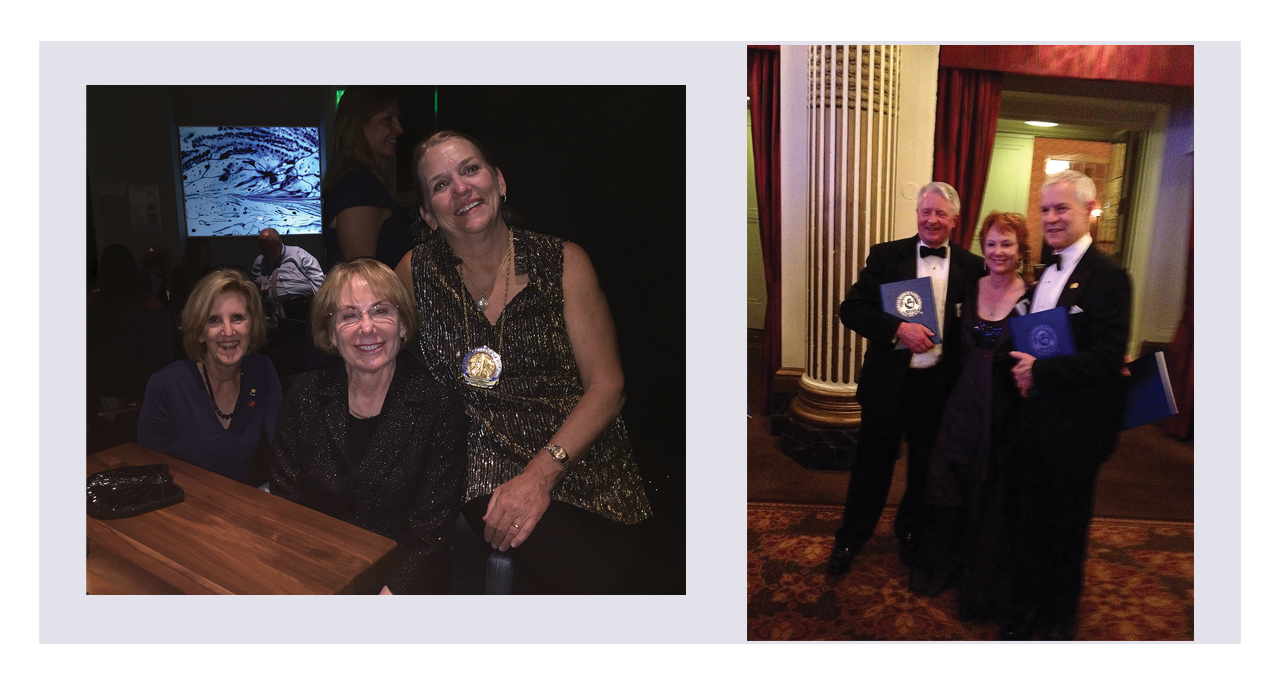 From left to right: Beth Sutton, MD, FACS, Past-Chair of the ACS Board of Regents, Dr. Phillips, and ACS Past-President Barbara Bass, MD, FACS; 75th Anniversary of the American Board of Plastic Surgery, three former chairs: Dr. Phillips (center), Nicholas B. Vedder, MD (left), and Donald H. Lalonde, MD