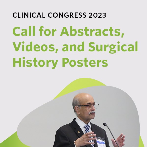 Submit Abstracts, Videos, and Posters for Clinical Congress 2023 ACS