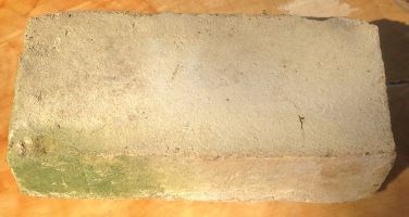 The color and style of the brick are consistent with the type of bricks made in the Fulmer brickyard. Gift from Tim and Rose Burns, who now own Uncle William Fulmer’s home where the bricks were found. Photo from the author’s personal collection.