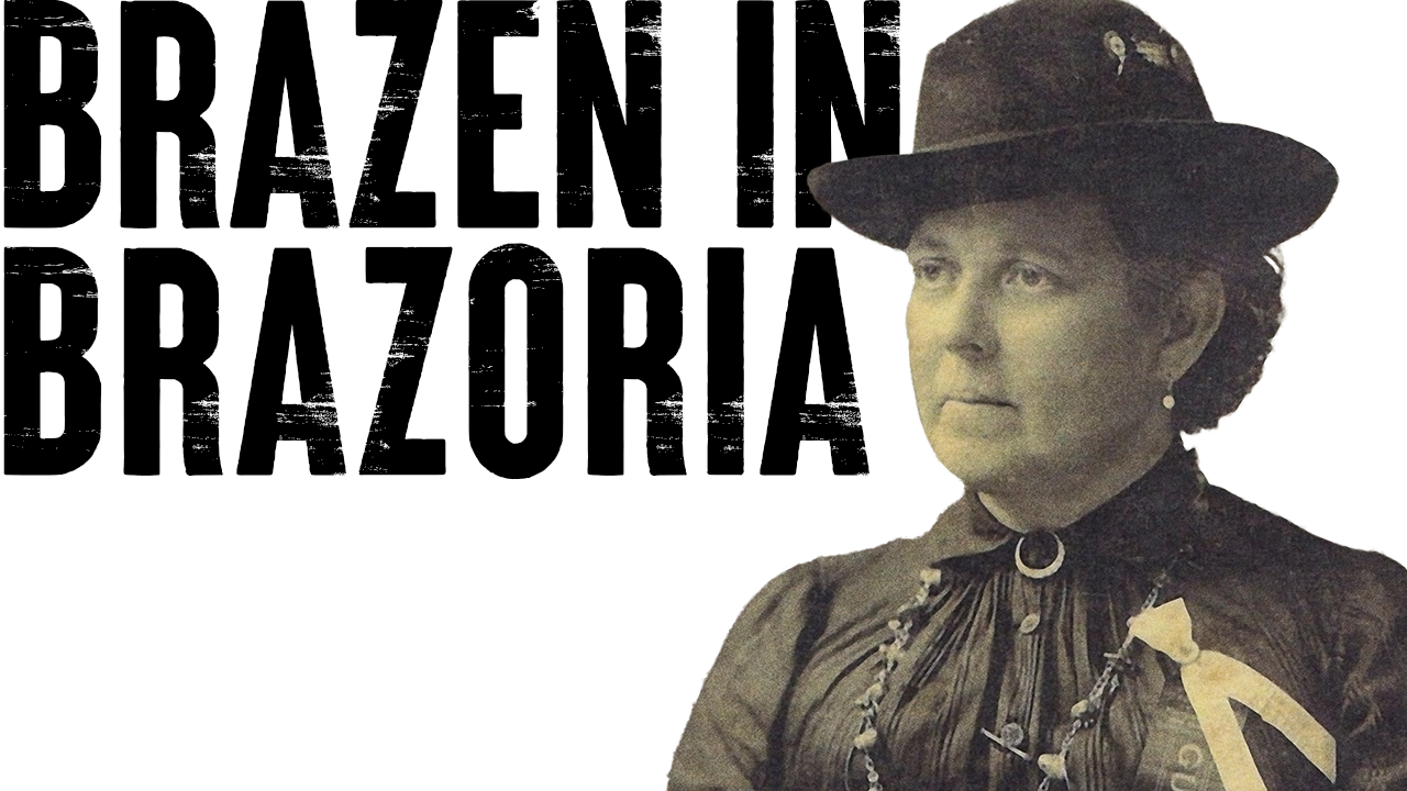 Dr. Sofie Herzog wears a necklace with bullets she recovered from patients. (Courtesy of the Brazoria Heritage Foundation Photo Collection)