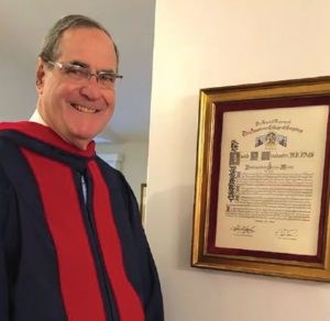 Dr. David Winchester was presented with the Distinguished Service Award