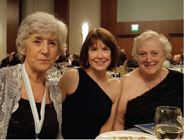 Dr. Gantt with Dr. Sanfey (left) and Dr. Numann (right) at the ACS President’s Dinner 2019