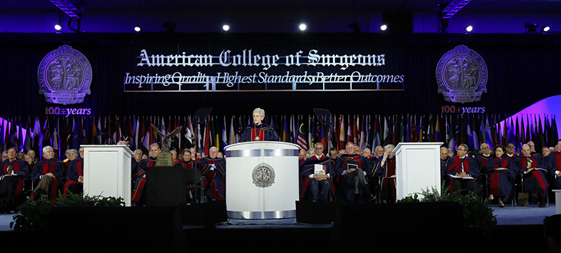 Dr. Rusch installed as ACS President