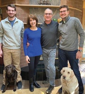 Dr. Gantt and family (from left): Mark Boniface, RN; Ray Boniface, MD, FACS; and Ray Boniface