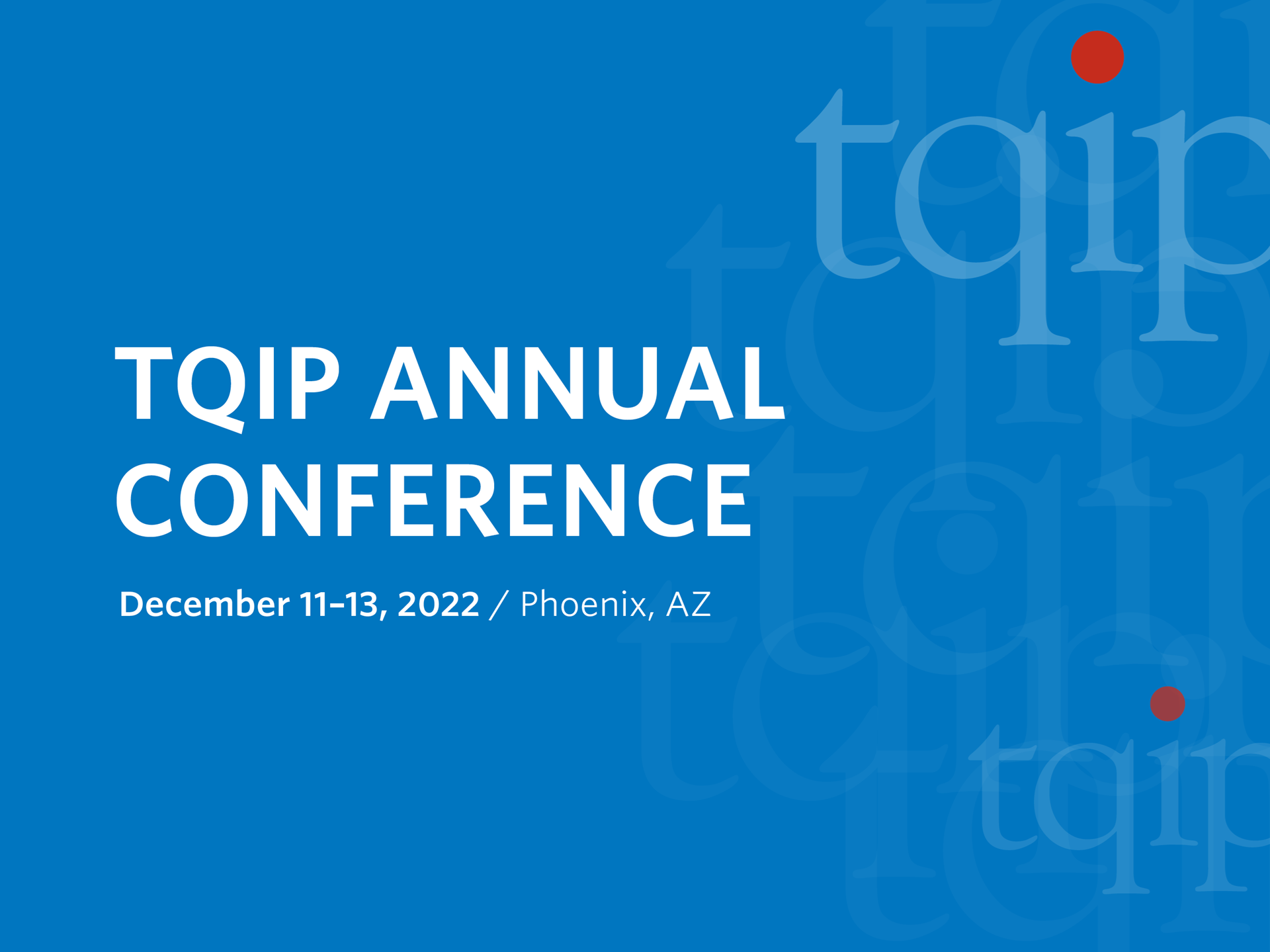 TQIP Annual Conference ACS