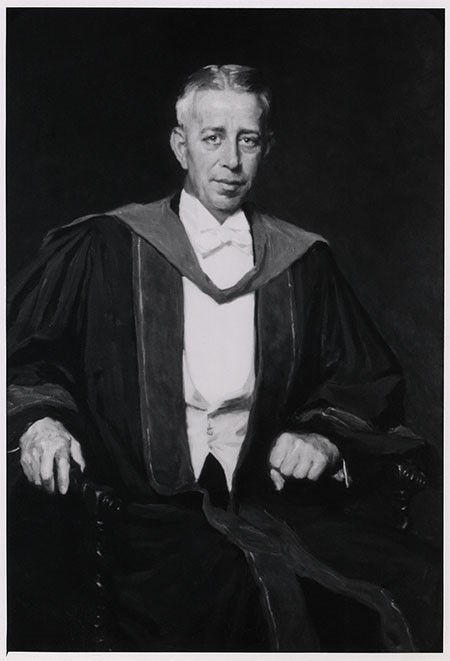Howard C. Naffziger, MD, FACS (1884-1961) <br>From oil painting portrait by S. Seymour Thomas, 1938.
