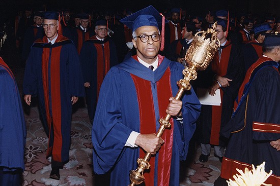 LaSalle D. Leffall, MD, FACS, leading the Convocation Processional, 1995
