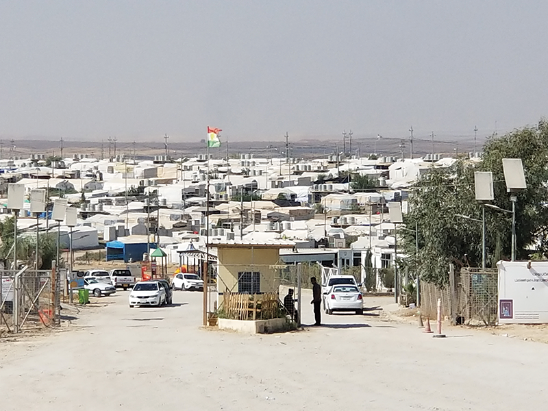A Yazidi Kurds IDP camp