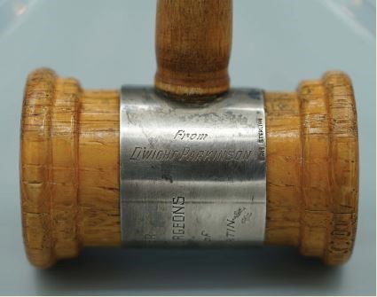 Side inscription: “From Dwight Parkinson”