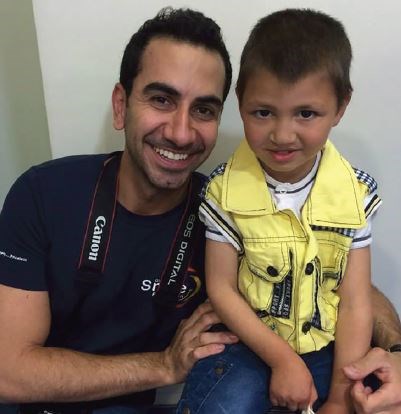 Dr. Kantar with a Global Smile Foundation patient at cleft surgery mission in Beirut in 2015