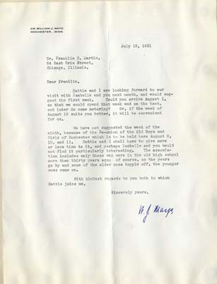Letter from Mayo to Martin