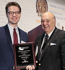 Richard A. Lynn, MD FACS (right) with second place winner John D. Ehrhardt, Jr.