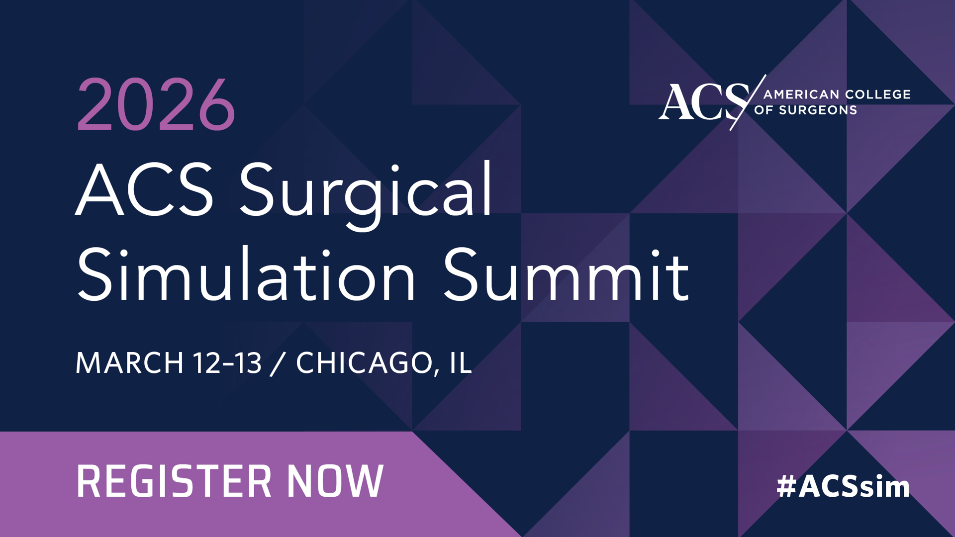 Register for 2026 ACS Surgical Simulation Summit