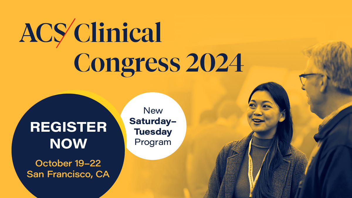 Clinical Congress 2025 Registration ACS
