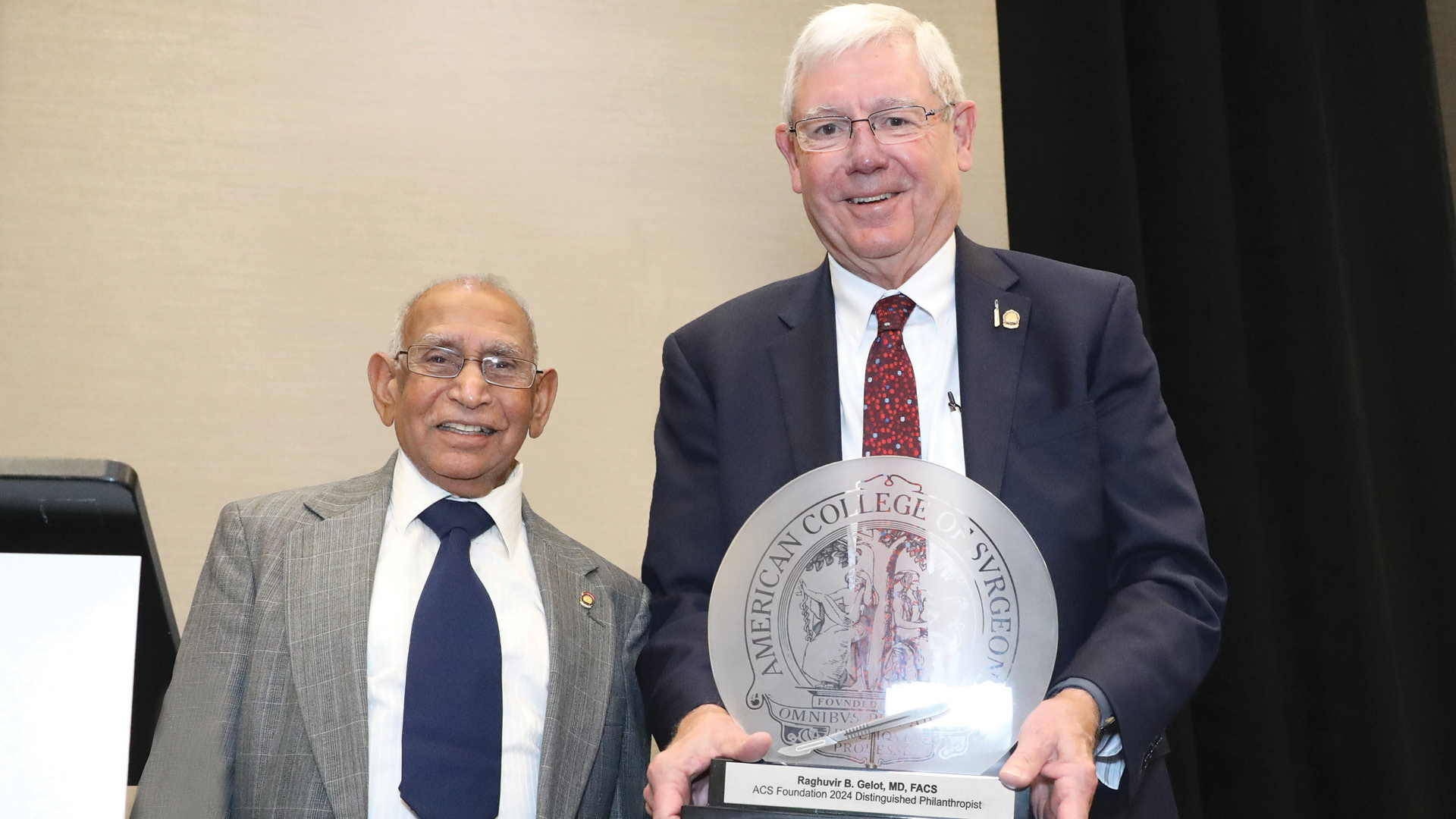 Dr. Raghuvir Gelot  Is Honored as  Distinguished  Philanthropist 
