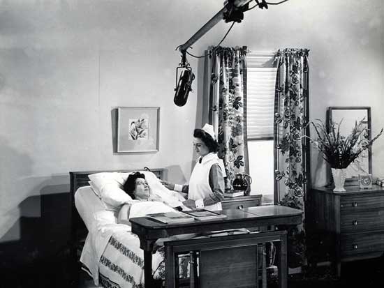 Still from production of RN: Serving All Mankind