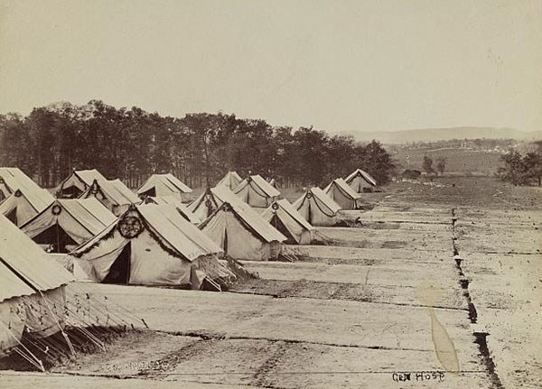 General Hospital at Gettysburg in August 1863. Library of Congress, Prints & Photographs Division, Civil War Photographs, reproduction number, LC-DIG-ppmsca-33637.