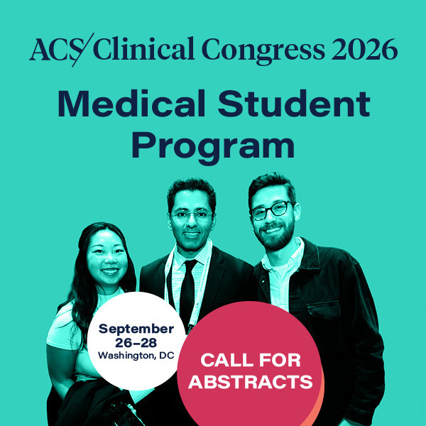 Medical Student Abstracts for Clinical Congress Quick-Shot Presentations Due June 26