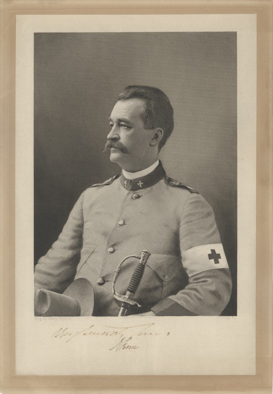 Nicholas Senn, MD    <br>Engraving by: Henry Taylor, Jr. of L.H. Beers & Co. Chicago