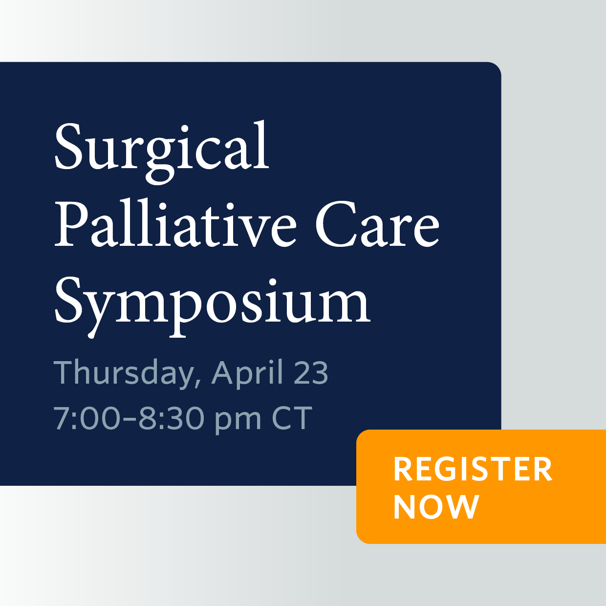 Register for This Week’s Virtual Surgical Palliative Care Symposium